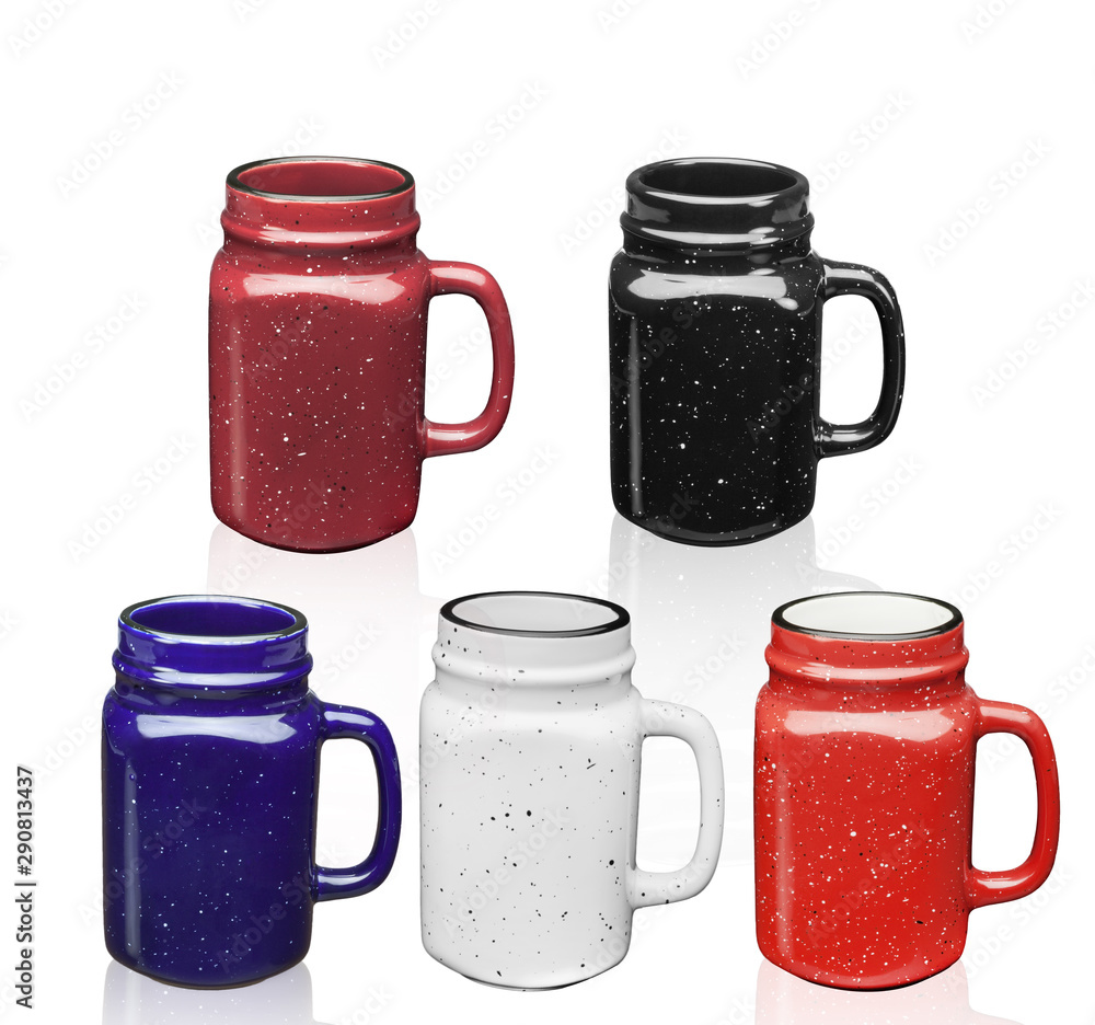 set of colorful mugs set of colorful mugs