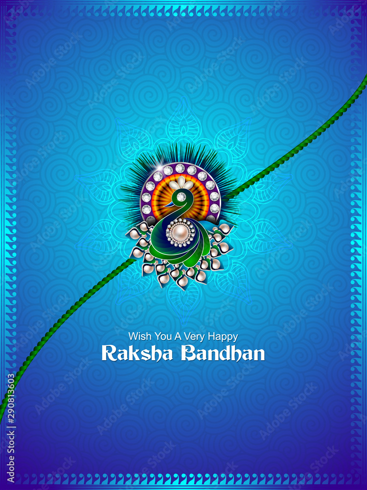 easy to edit vector illustration of Rakhi background for Indian festival Raksha  bandhan celebration Stock Vector | Adobe Stock