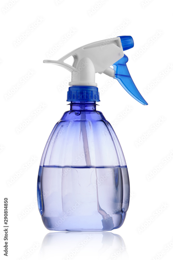 spray bottle isolated on white background close-up spray bottle isolated on white background close-up