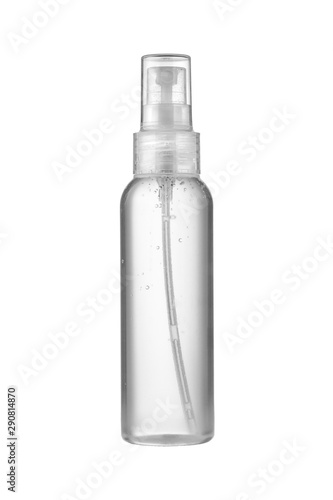 spray bottle isolated on white background close-up