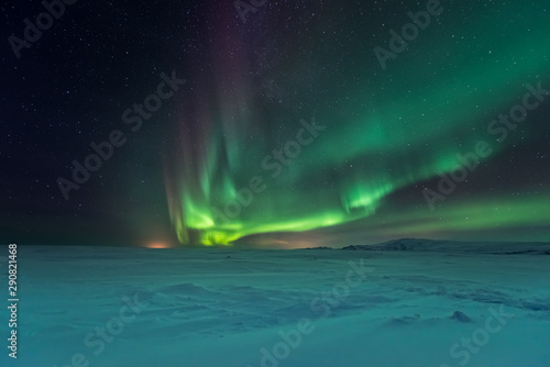Northern lights aurora borealis