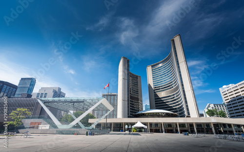 Toronto city skyline  Ontario  Canada  