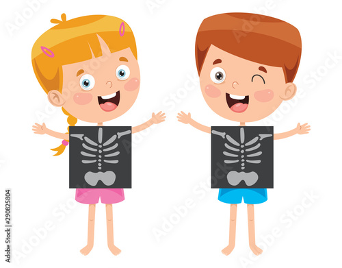 Little Kid Showing X ray