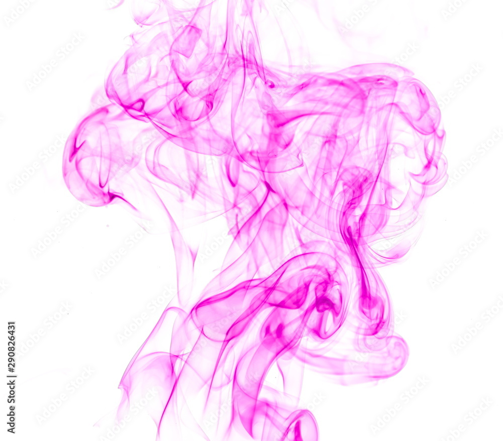 Purple smoke on white background Purple smoke on white background