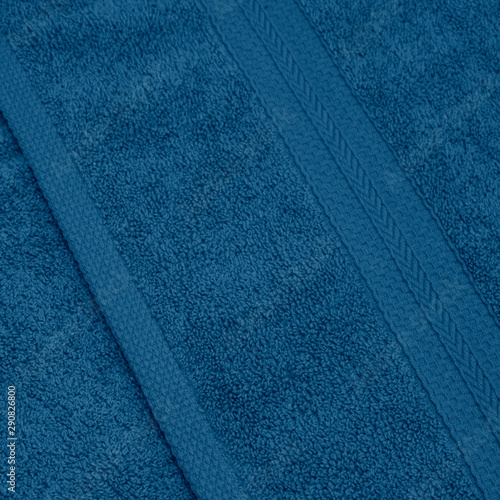 blue towel, macro