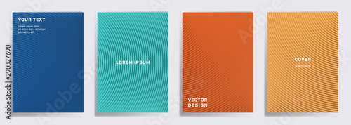 Radial semicircle geometric lines patterns.