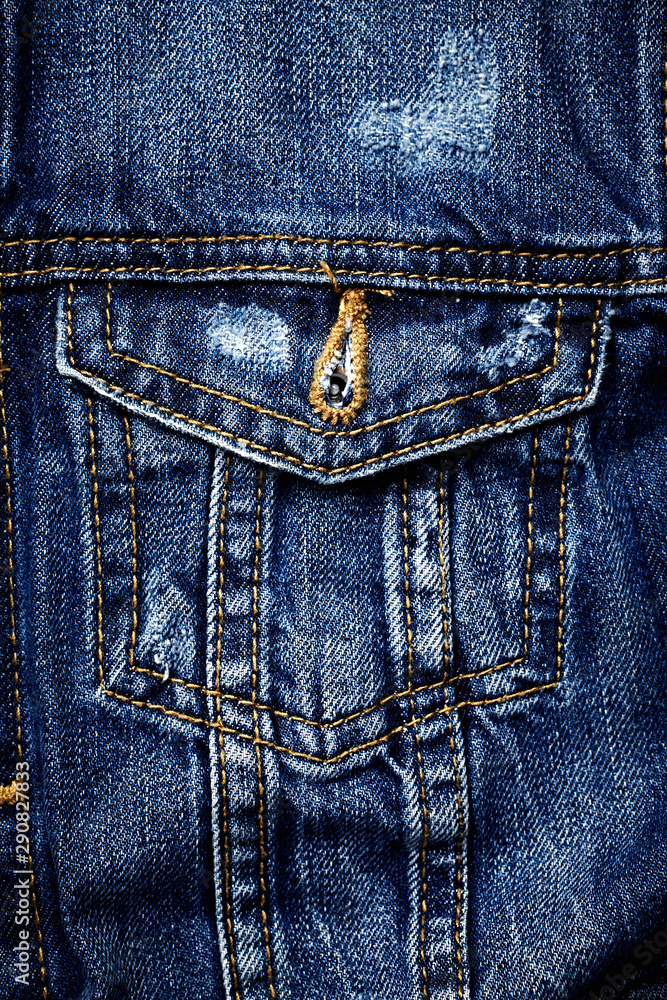 Blue denim texture background. Close-up Blue denim texture background. Close-up