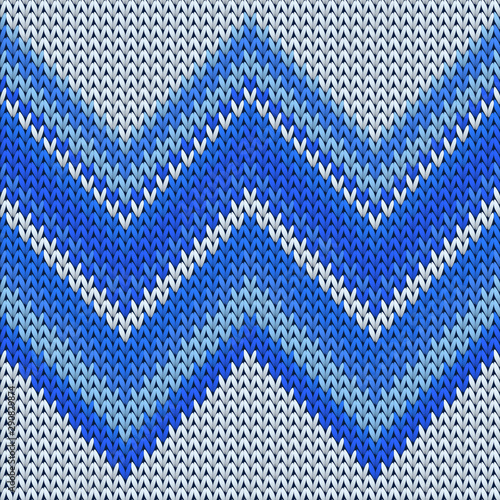 Vintage zig zag lines christmas knit geometric