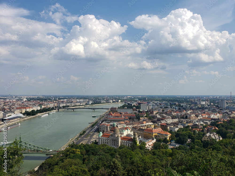 Obraz premium view of the city of Budapest