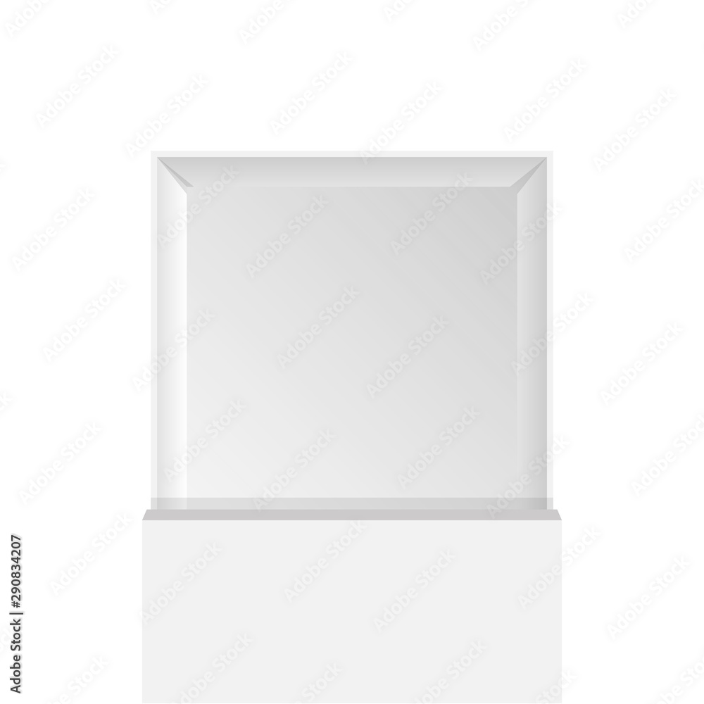Cardboard box with cover. Top view. Vector illustration. Cardboard box with cover. Top view. Vector illustration.