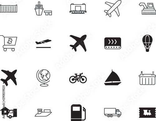transport vector icon set such as: global, minimal, conveyor, plus, weight, hot, contour, cell, money, exercise, silver, accept, steel, sale, combine, check, post, app, house, leisure, harvester