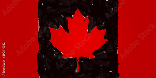 Illustration idea for Canadian President apologizing for blackfacing. photo