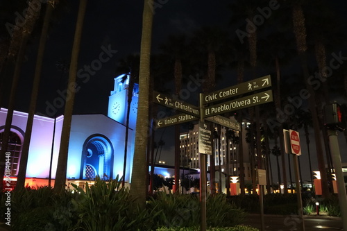 LOS ANGELES Union Station by Night