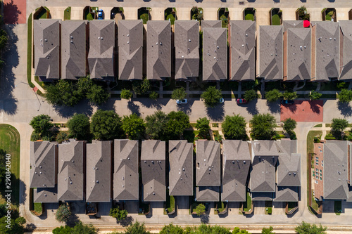 Birds Eye view of townhomes in Euless, TX