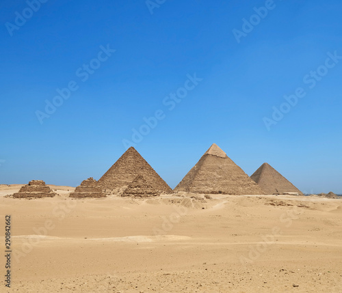 The Giza pyramid complex  also called the Giza Necropolis on the Giza Plateau in Egypt