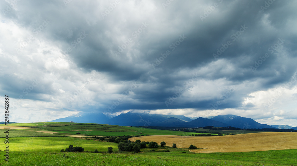 Dramatic clouds over High Tatras mountains, Slovakia