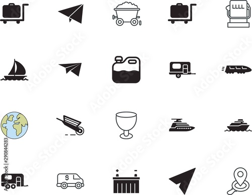 transport vector icon set such as: steel, antiseptic, internet, company, board, battery, opened, machine, resource, stock, tool, image, sphere, communication, charge, locomotive, square, yachting