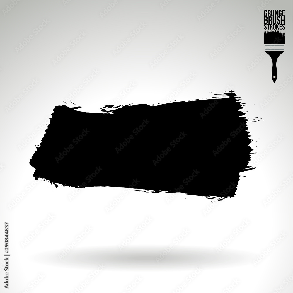 Black brush stroke and texture. Grunge vector abstract hand - painted element. Underline and border design. Black brush stroke and texture. Grunge vector abstract hand - painted element. Underline and border design.