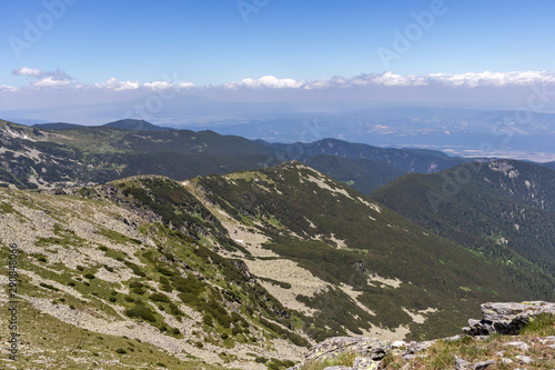 Landscape from Belmeken Peak  Rila mountain  Bulgaria