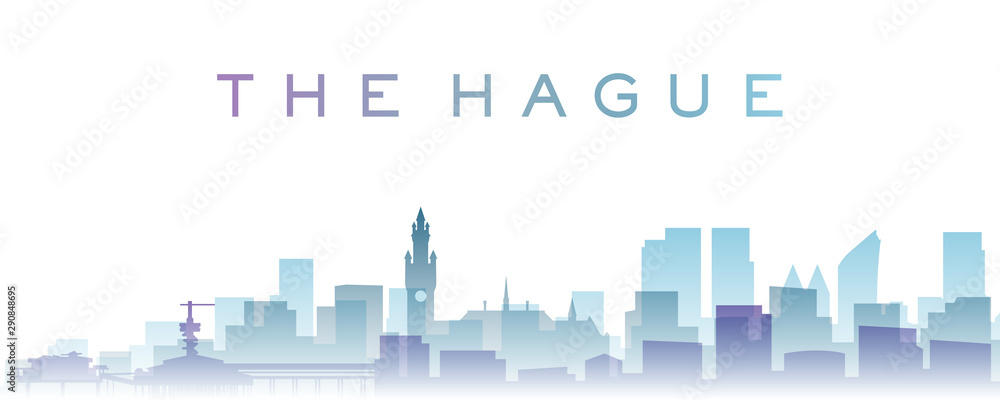 The Hague Transparent Layers Gradient Landmarks Skyline