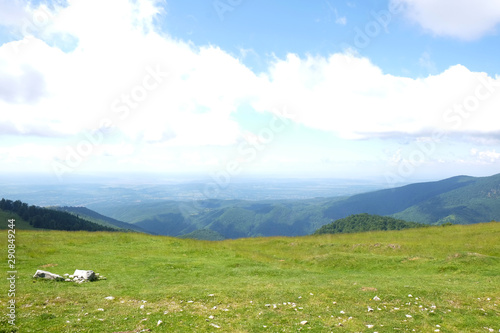 Picturesque landscape with mountains on sunny day © New Africa