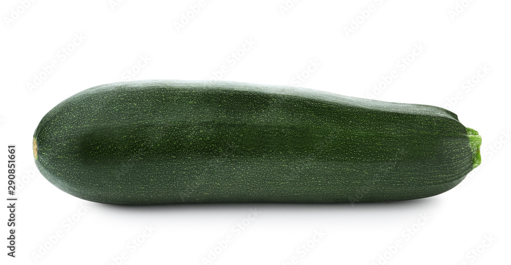 Fresh ripe green zucchini on white background Fresh ripe green zucchini on white background