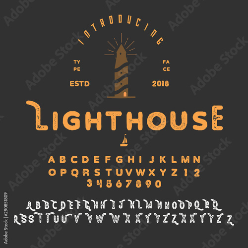 Vintage handwritten letters and numbers with alternatives, alphabet.