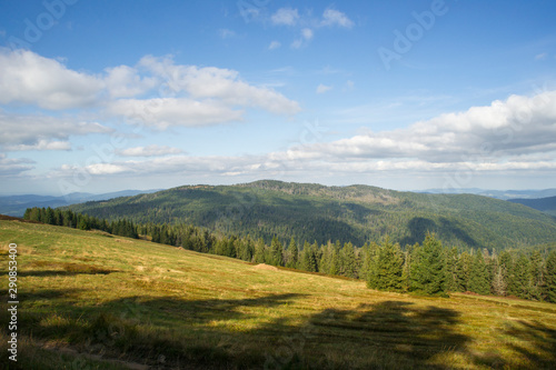 Fototapeta Naklejka Na Ścianę i Meble -  Gorce Widok na Kudłoń z polany na Jaworzynie Kamienickiej