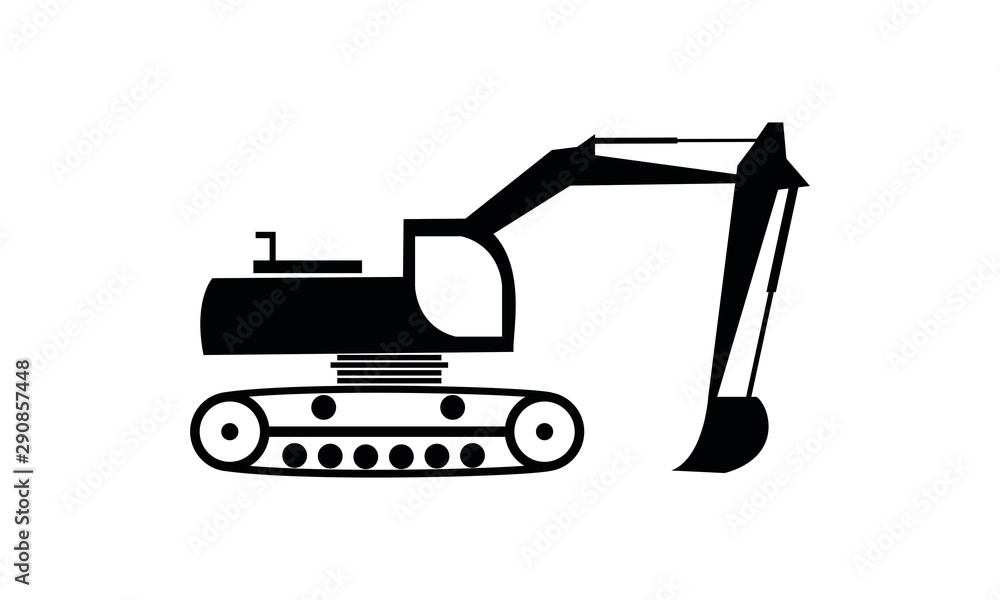 Excavator vector Excavator vector