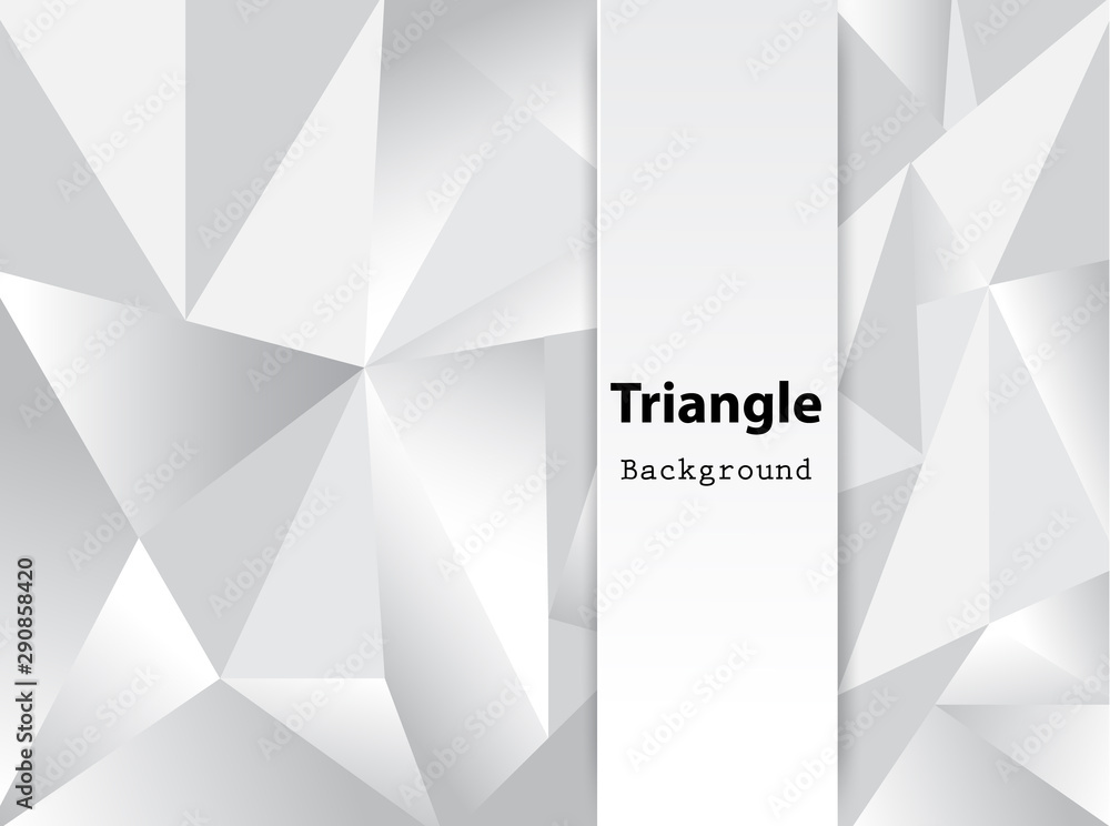 Fototapeta premium Triangle background vector illustration.