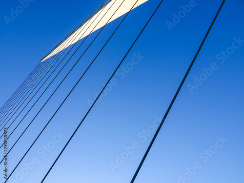 Abstract photo of Puente de la Mujer in Buenos Aires, Argentina