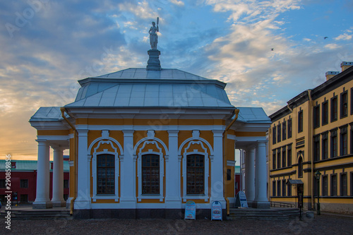 building in Peter and Paul Fortress, St. Petersburg, Russia