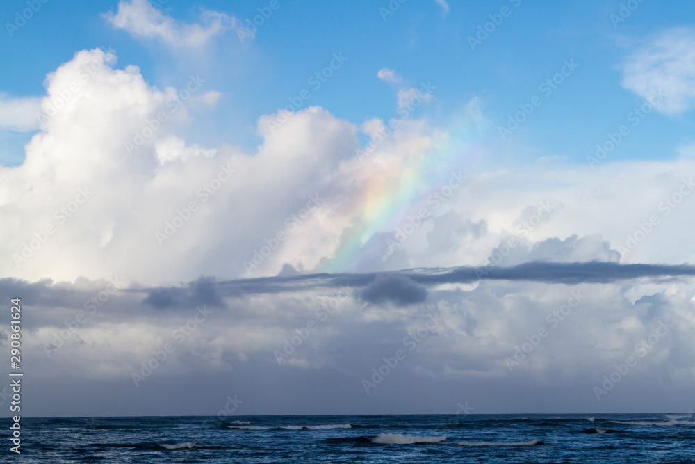 Rainbow over the Ocean in Hawaii Rainbow over the Ocean in Hawaii