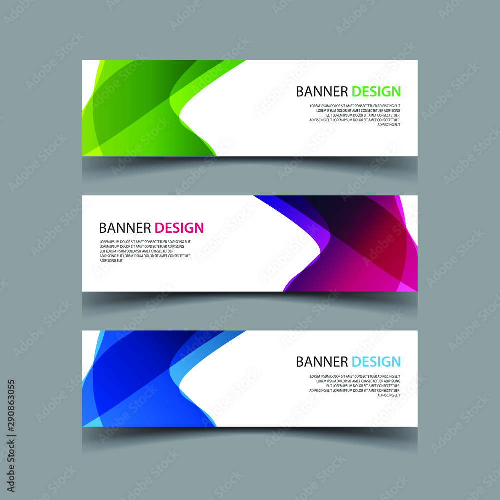 Vector Abstract design banner web template