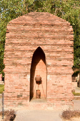 BEAUTIFUL ARCHITECTURE IN TEMPLE OF NIBIA KHERA UTTAR PRADESH INDIA