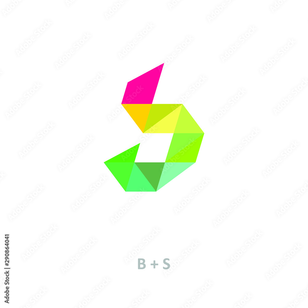 abstract logo letter B abstract logo letter B