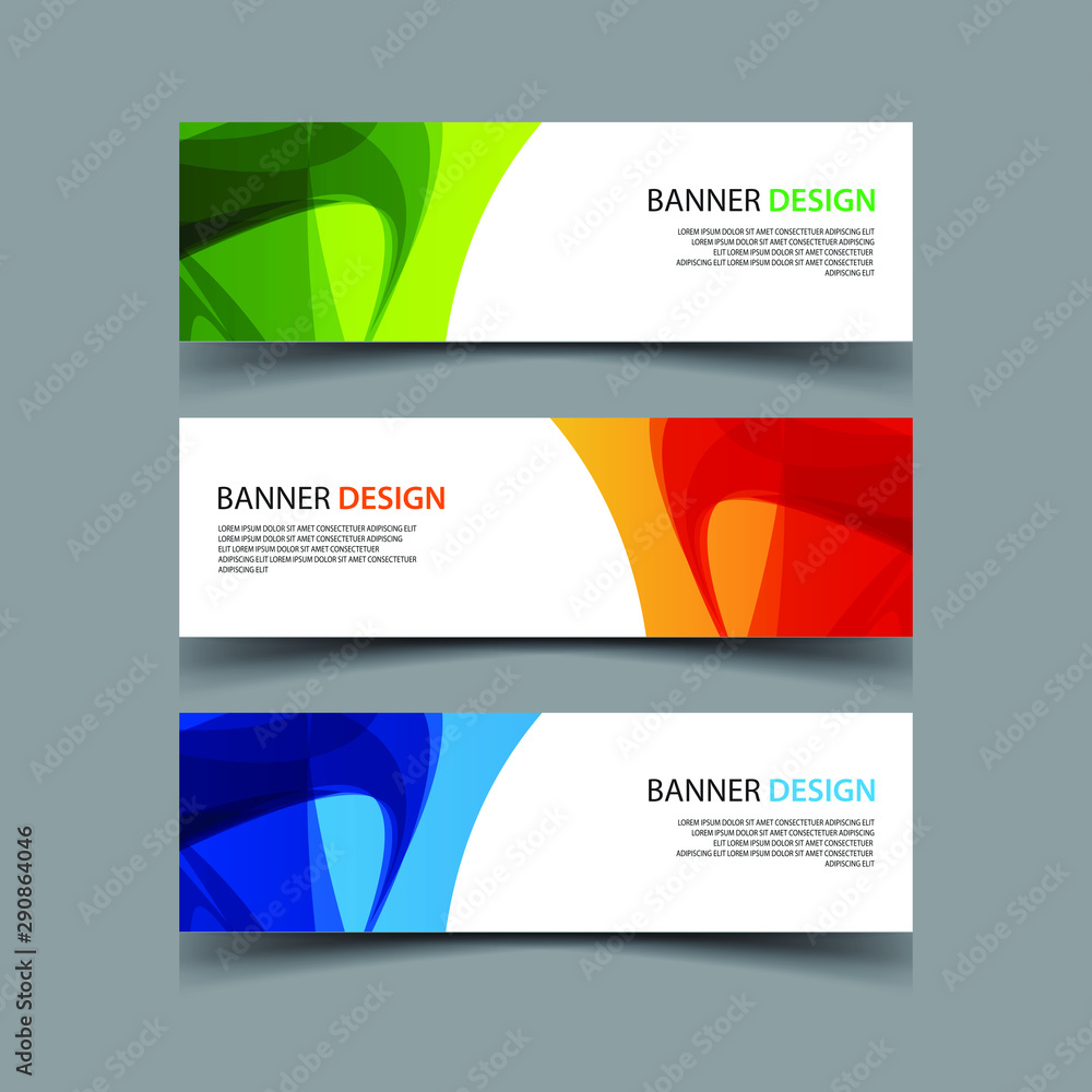 Fototapeta premium Vector Abstract design banner web template