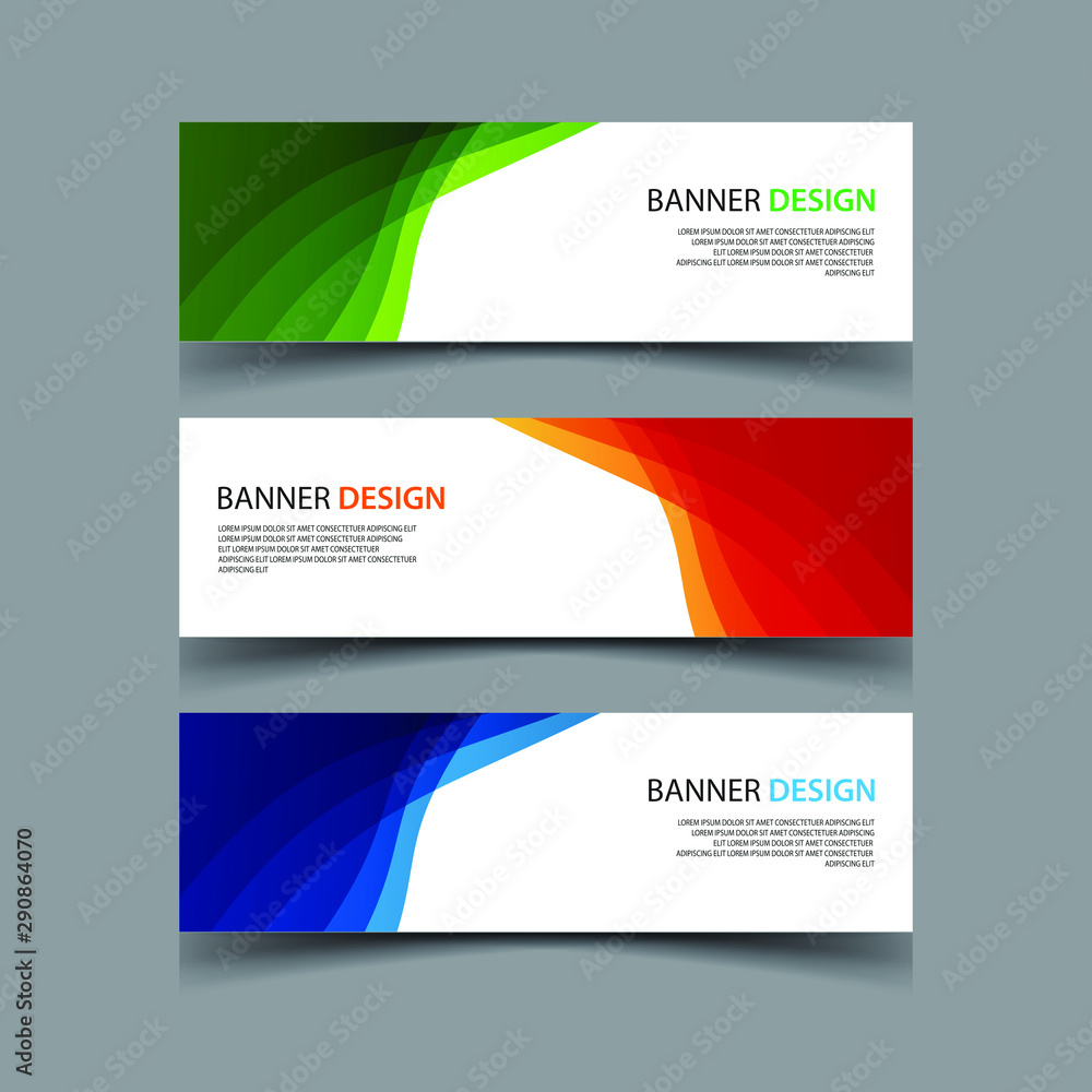 Naklejka premium Vector Abstract design banner web template