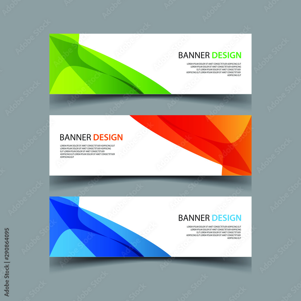 Naklejka premium Vector Abstract design banner web template