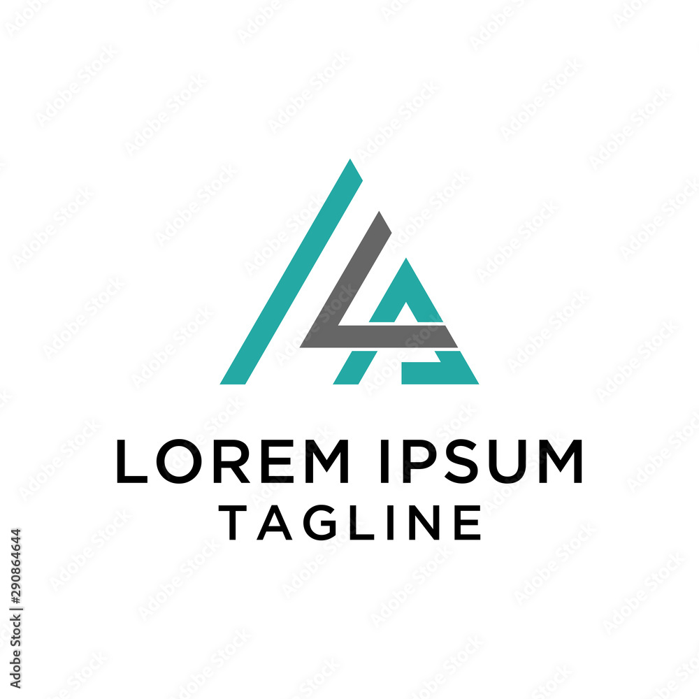 Initial I L A Triangle Logo Template Initial I L A Triangle Logo Template