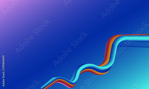 abstract blue ribbon background vector