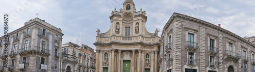 Italy, Catania ancient building and infrastructure