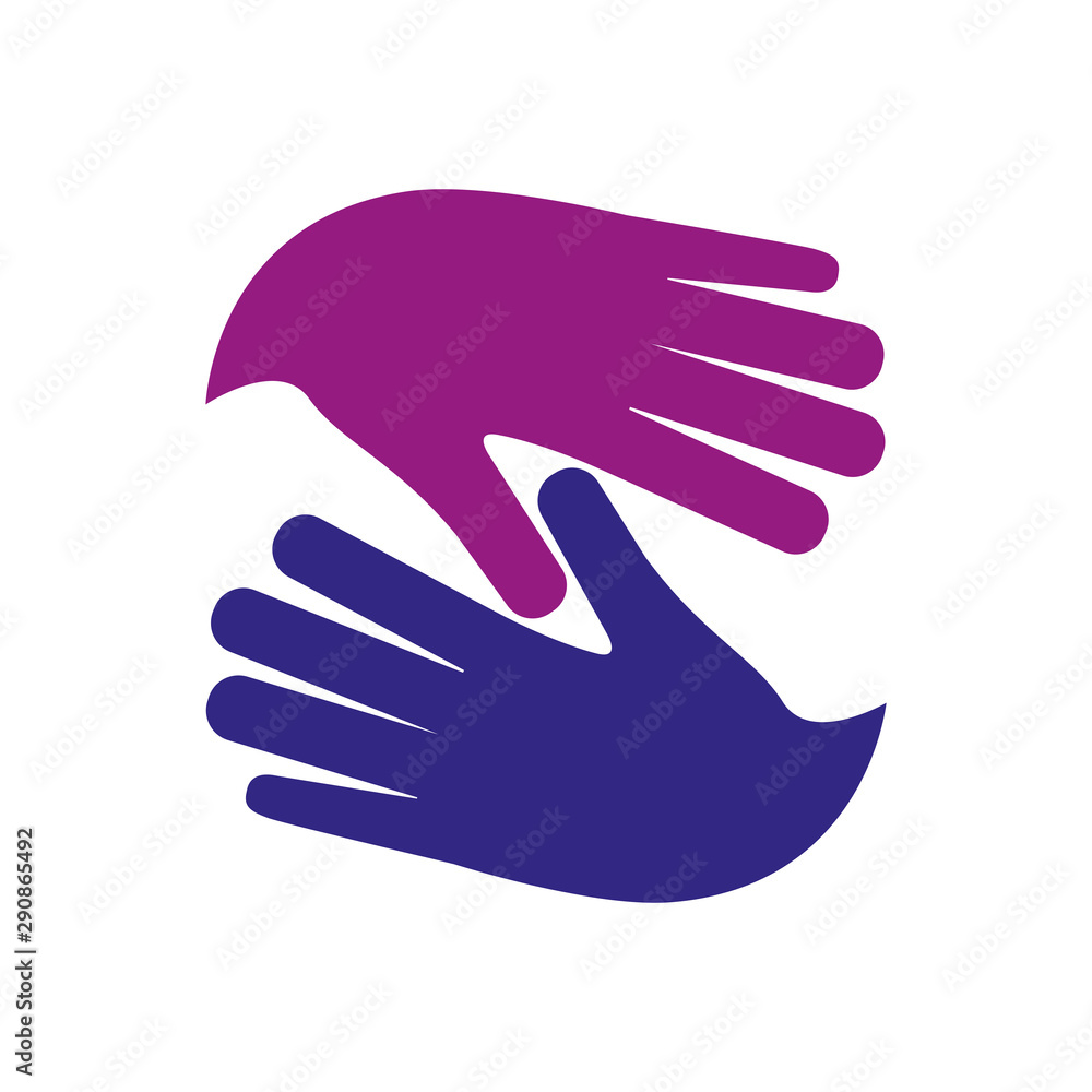hands protection isolated icon vector illustration hands protection isolated icon vector illustration