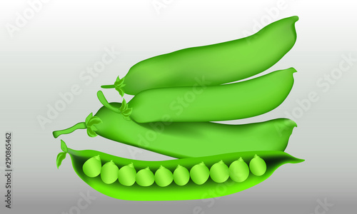 pea pods of green peas
