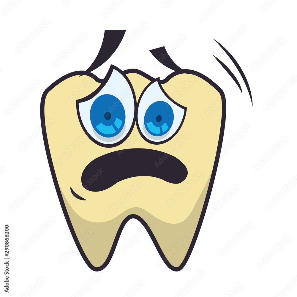 tooth human kawaii character vector illustration tooth human kawaii character vector illustration