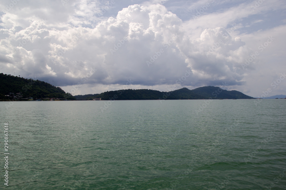 Beautiful in Nature, Scenic view of Nam Ngeum Lake In Laos
