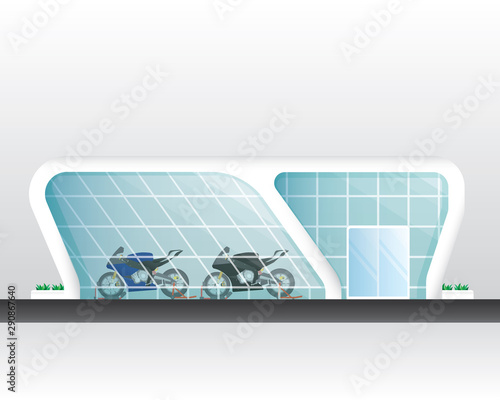 showroom, Motorcycle showroom