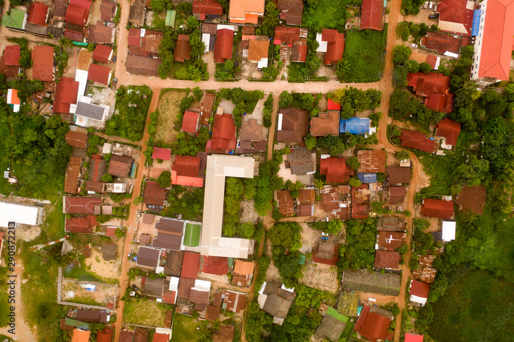 Aerial View of Vientiane Capital, Lao PDR