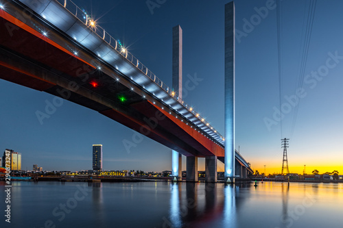 Bolte bridge in Docklands, Melbourne, Australia
