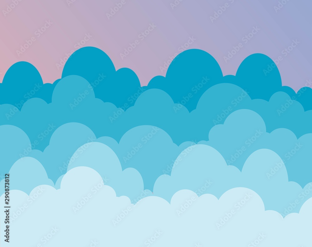 Sky and Clouds Background. Stylish design with a flat poster, flyers, postcards, web banners. Isolated Object. Sky and Clouds Background. Stylish design with a flat poster, flyers, postcards, web banners. Isolated Object.